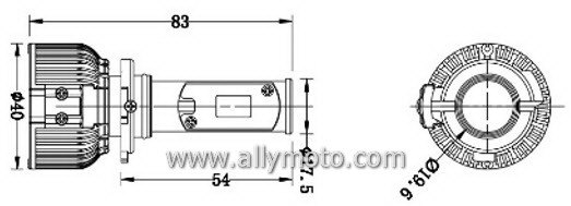 24W LED Headlight 3C H10